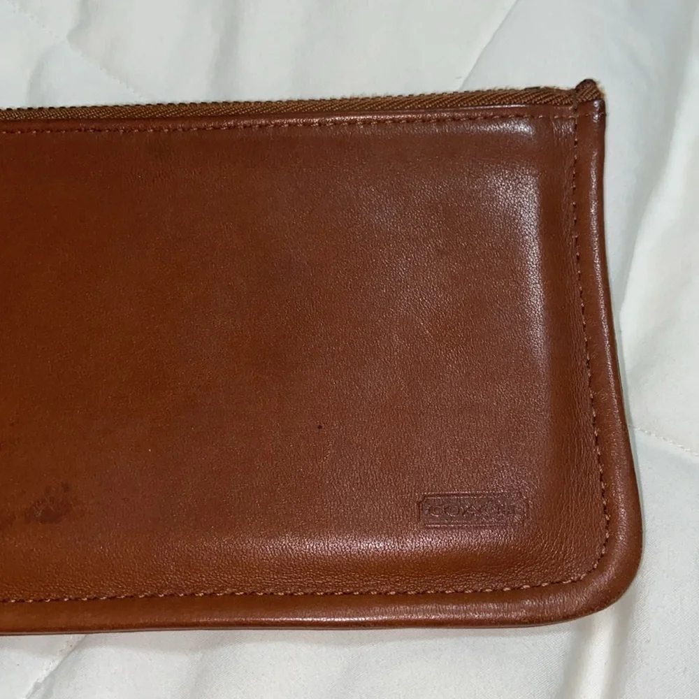 RARE Vintage Coach Skinny Case Brown Leather